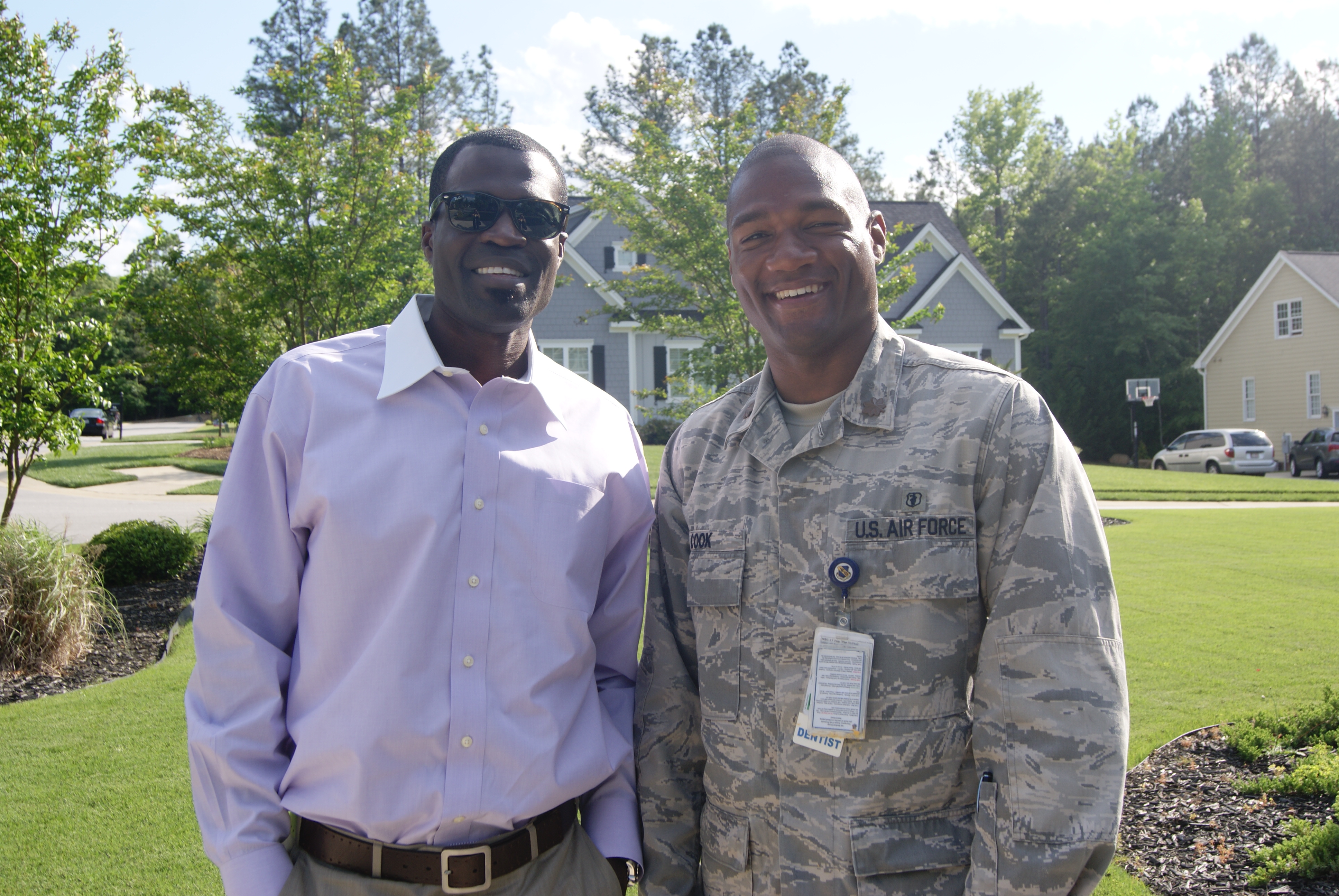 Dr. Cook and his friend and fellow Veteran, Dr. Nettey-Marbell work together to serve their local communities.